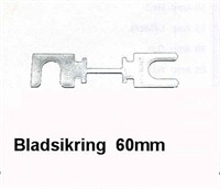 Bladsikring 80A  60 mm